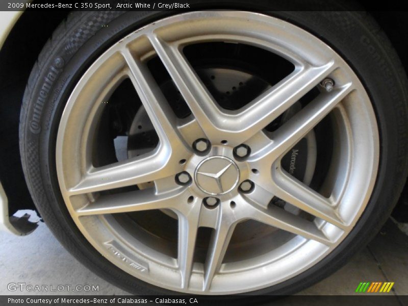 Arctic White / Grey/Black 2009 Mercedes-Benz C 350 Sport