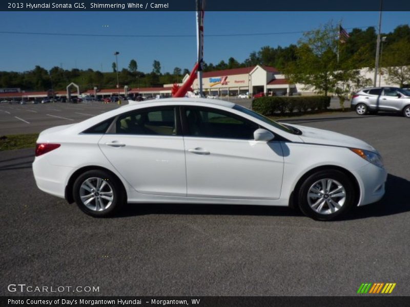 Shimmering White / Camel 2013 Hyundai Sonata GLS
