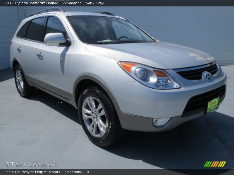 Shimmering Silver / Gray 2012 Hyundai Veracruz Limited