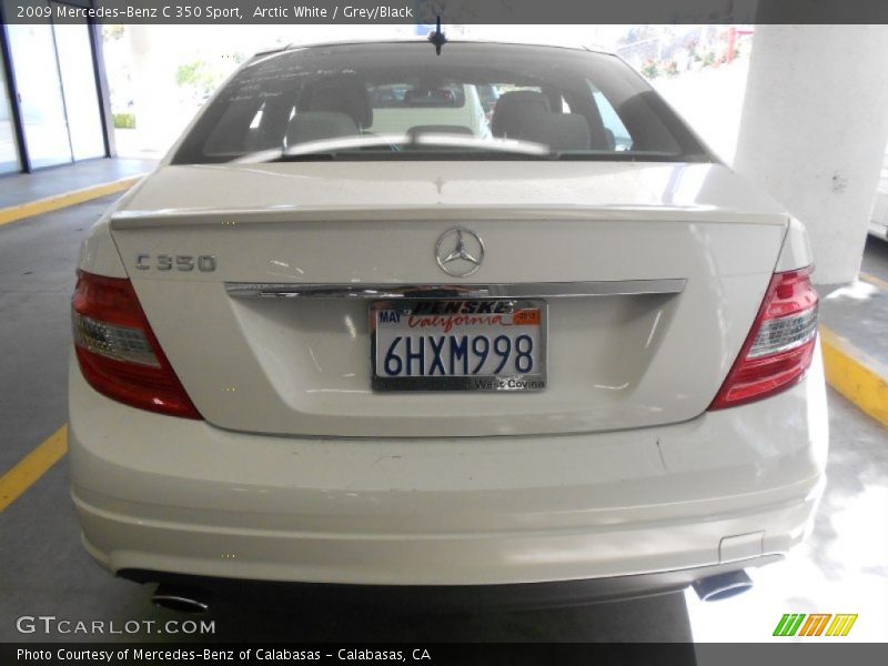 Arctic White / Grey/Black 2009 Mercedes-Benz C 350 Sport