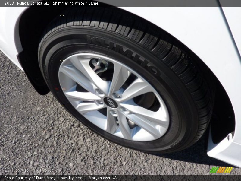 Shimmering White / Camel 2013 Hyundai Sonata GLS