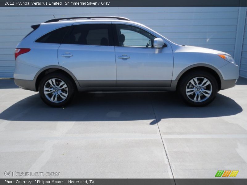Shimmering Silver / Gray 2012 Hyundai Veracruz Limited