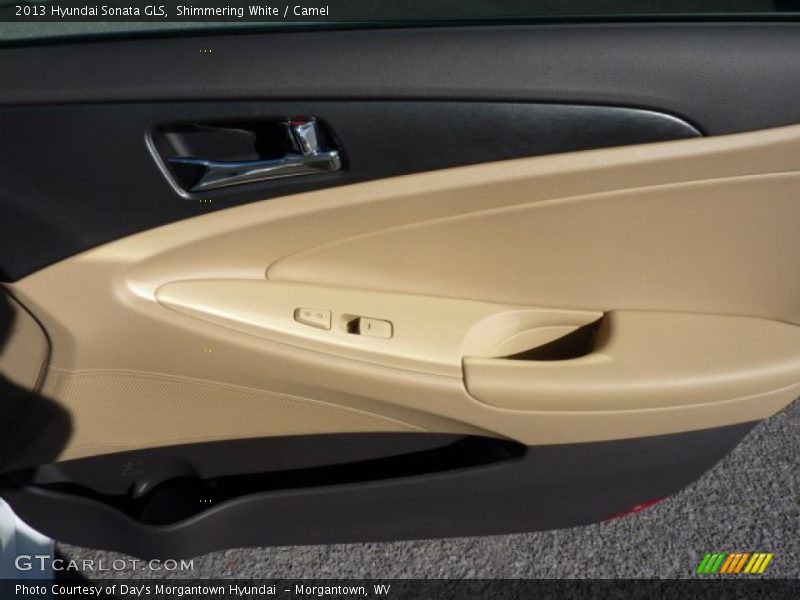 Shimmering White / Camel 2013 Hyundai Sonata GLS