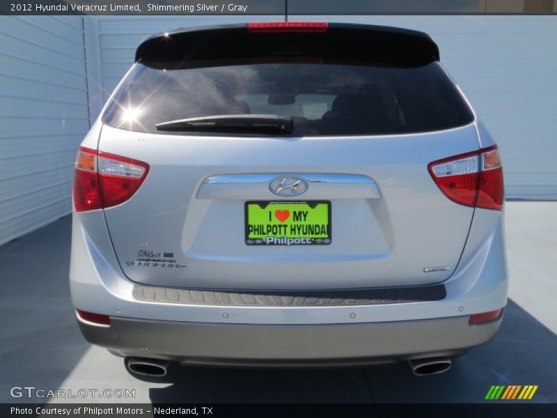 Shimmering Silver / Gray 2012 Hyundai Veracruz Limited