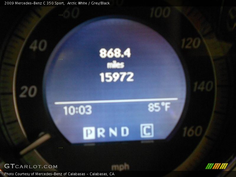 Arctic White / Grey/Black 2009 Mercedes-Benz C 350 Sport