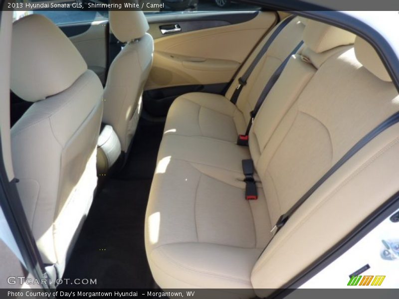 Shimmering White / Camel 2013 Hyundai Sonata GLS
