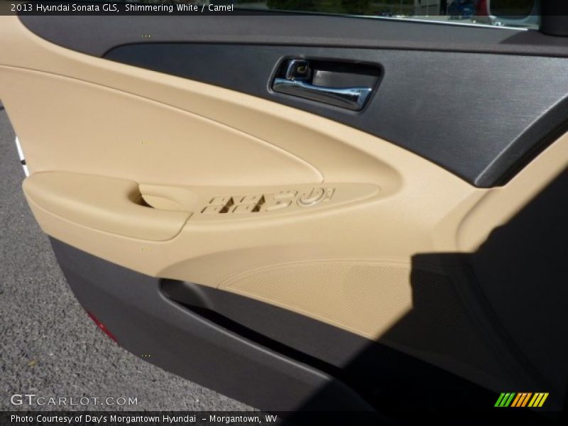 Shimmering White / Camel 2013 Hyundai Sonata GLS