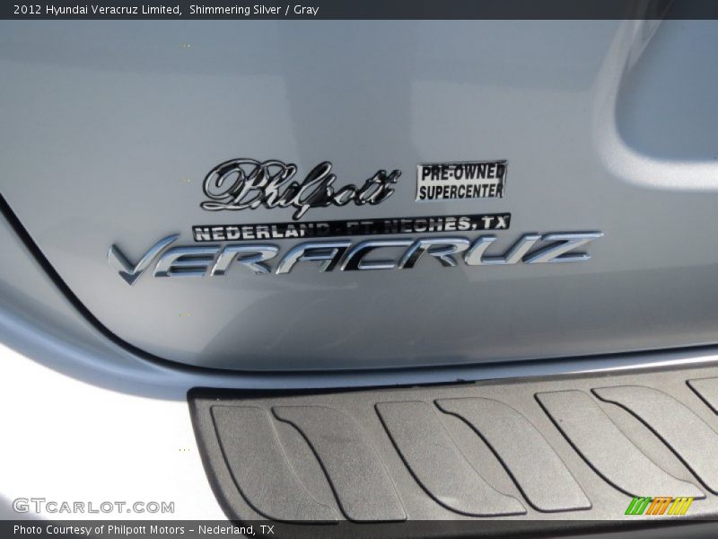 Shimmering Silver / Gray 2012 Hyundai Veracruz Limited