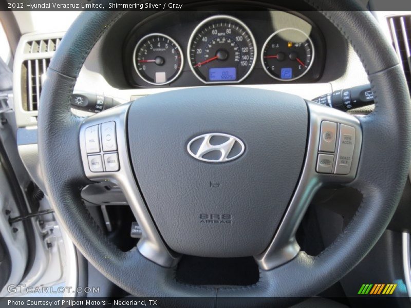 Shimmering Silver / Gray 2012 Hyundai Veracruz Limited
