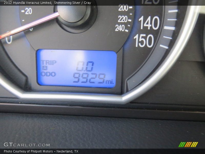 Shimmering Silver / Gray 2012 Hyundai Veracruz Limited