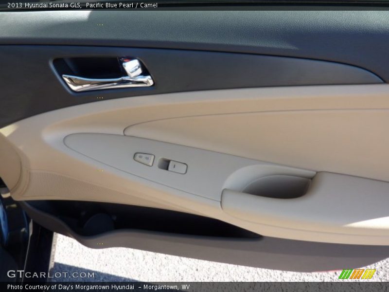 Pacific Blue Pearl / Camel 2013 Hyundai Sonata GLS