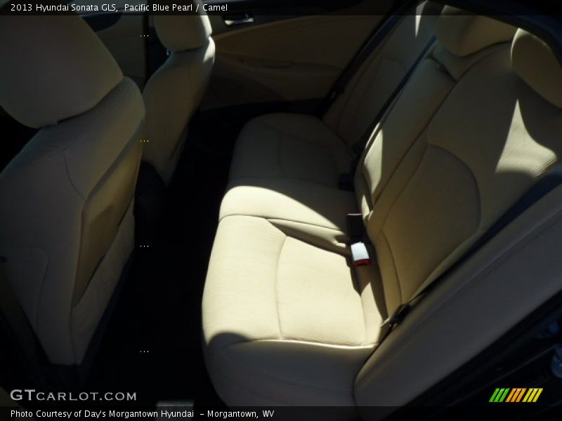 Pacific Blue Pearl / Camel 2013 Hyundai Sonata GLS