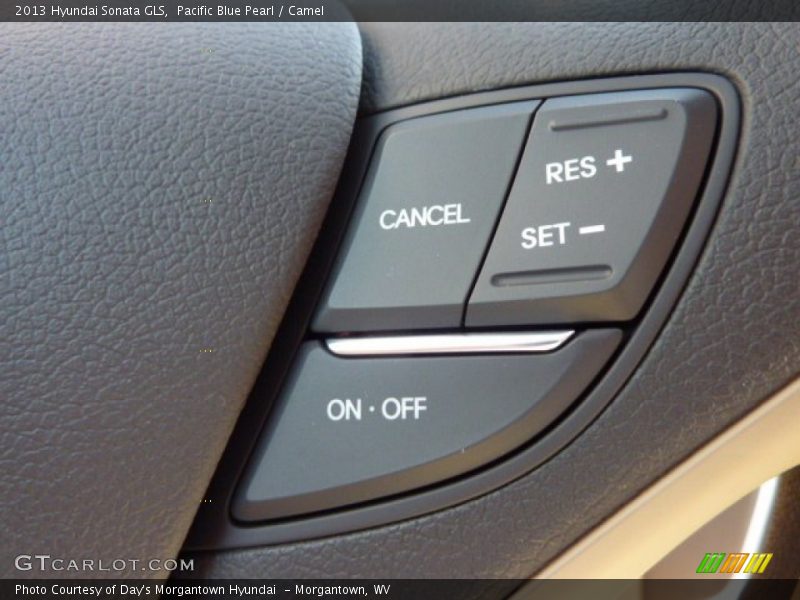 Pacific Blue Pearl / Camel 2013 Hyundai Sonata GLS
