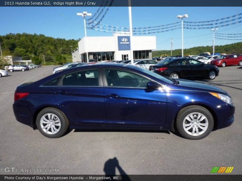 Indigo Night Blue / Gray 2013 Hyundai Sonata GLS