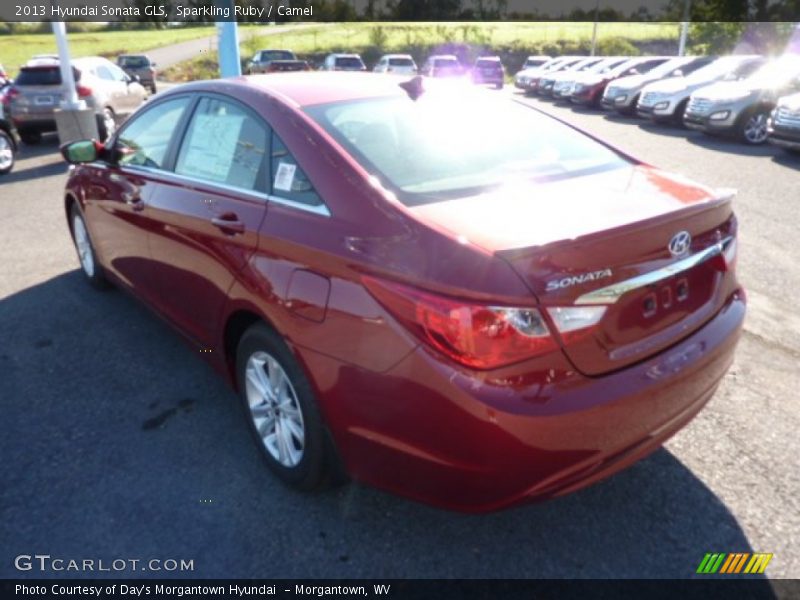 Sparkling Ruby / Camel 2013 Hyundai Sonata GLS