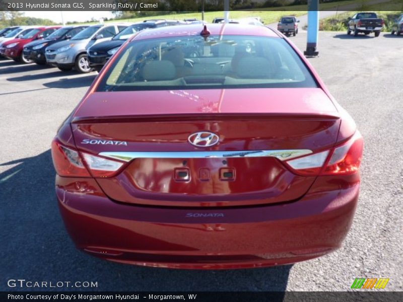 Sparkling Ruby / Camel 2013 Hyundai Sonata GLS