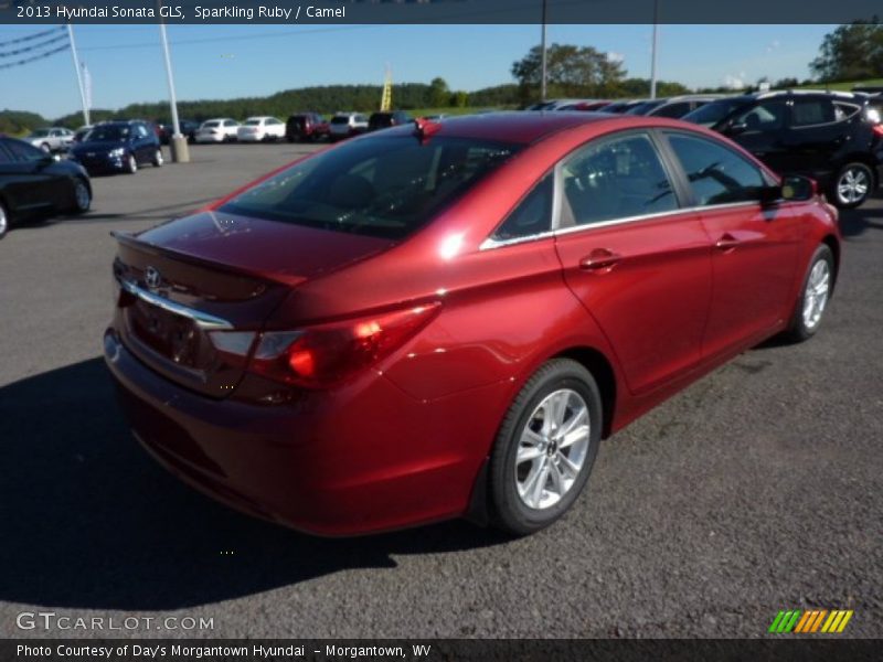 Sparkling Ruby / Camel 2013 Hyundai Sonata GLS