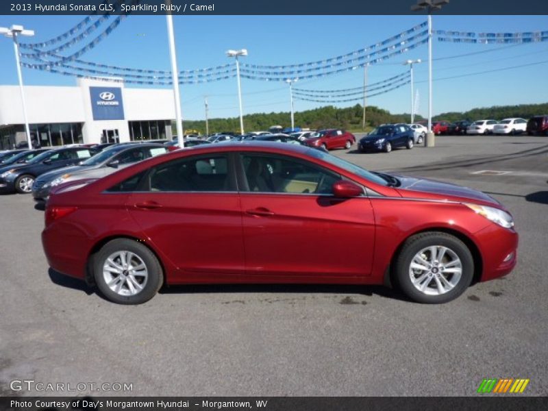 Sparkling Ruby / Camel 2013 Hyundai Sonata GLS