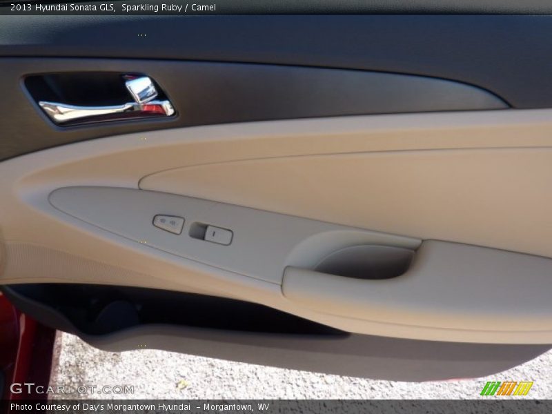 Sparkling Ruby / Camel 2013 Hyundai Sonata GLS