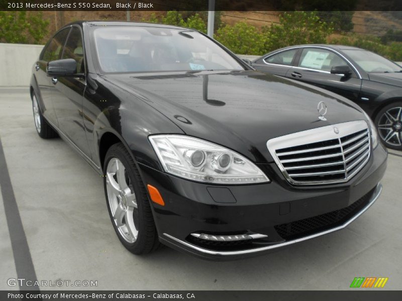 Black / Black 2013 Mercedes-Benz S 550 Sedan