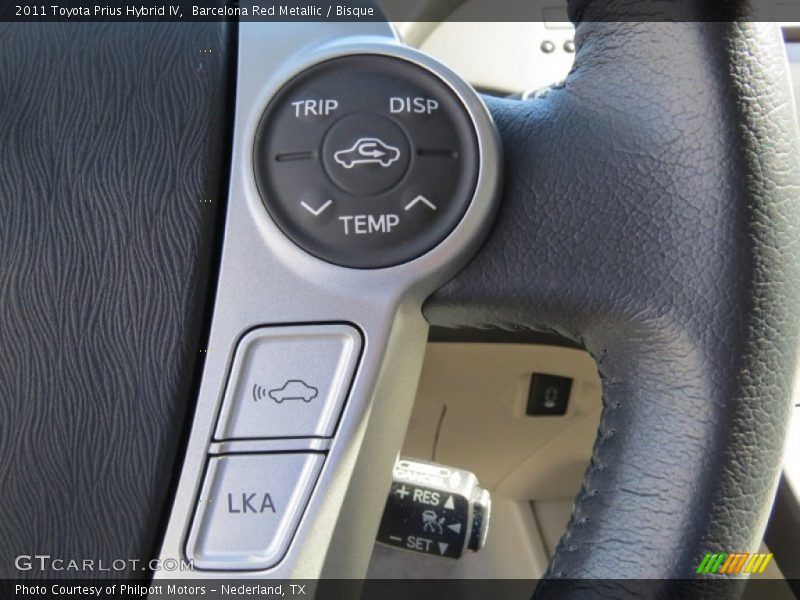 Barcelona Red Metallic / Bisque 2011 Toyota Prius Hybrid IV