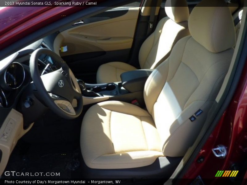 Sparkling Ruby / Camel 2013 Hyundai Sonata GLS