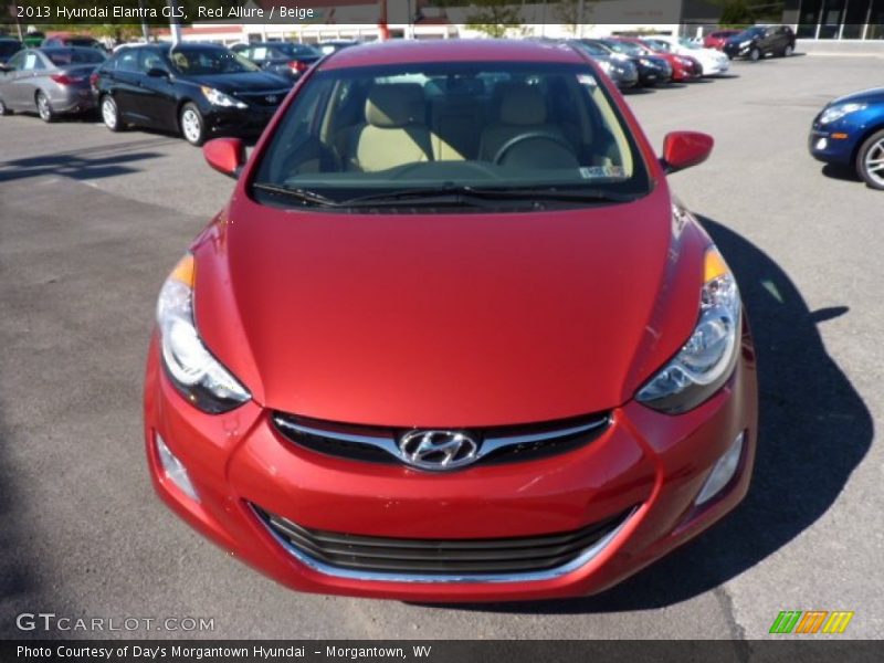 Red Allure / Beige 2013 Hyundai Elantra GLS