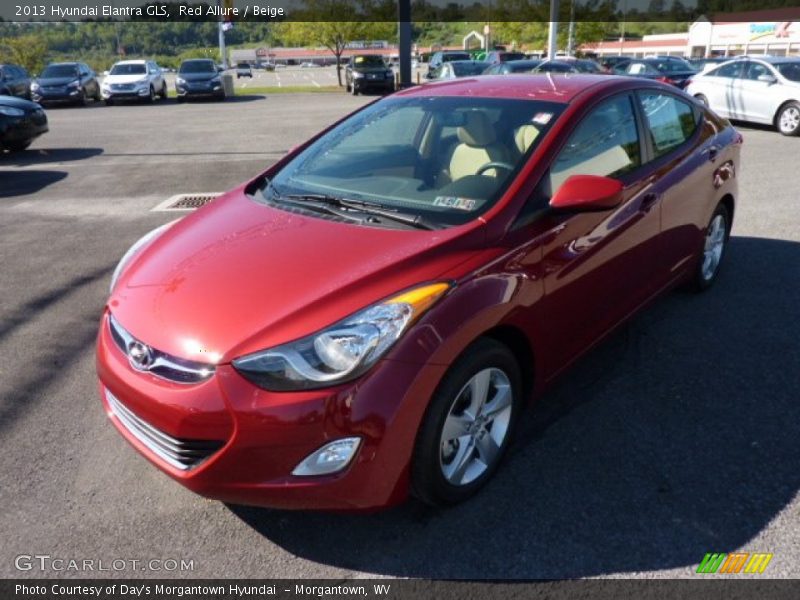 Red Allure / Beige 2013 Hyundai Elantra GLS