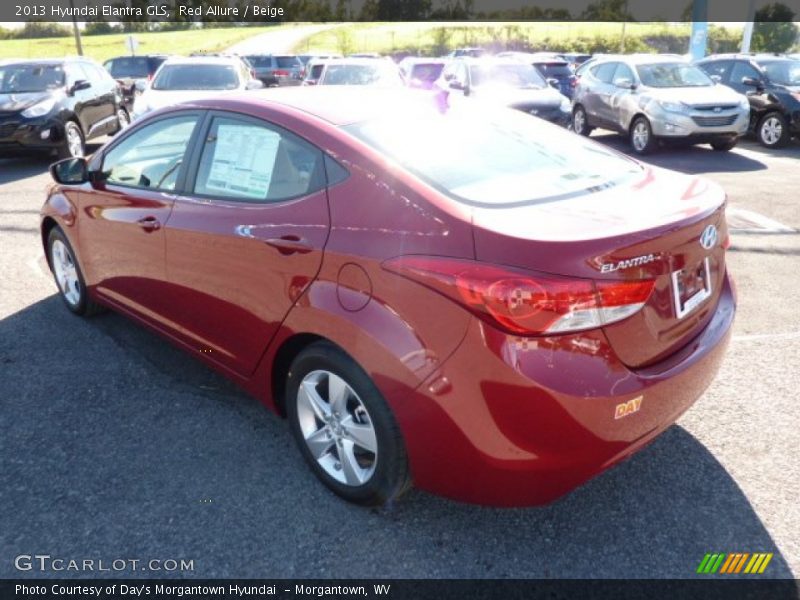 Red Allure / Beige 2013 Hyundai Elantra GLS