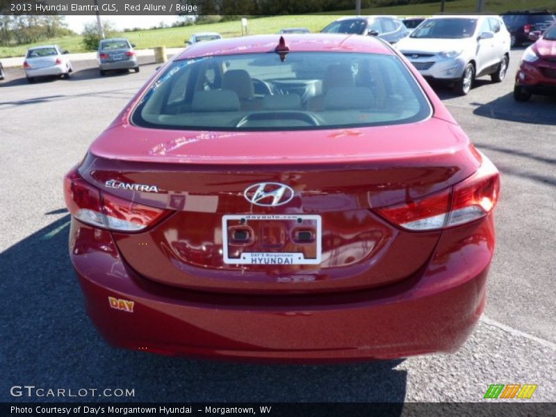 Red Allure / Beige 2013 Hyundai Elantra GLS