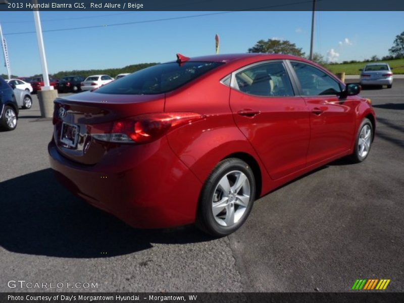 Red Allure / Beige 2013 Hyundai Elantra GLS
