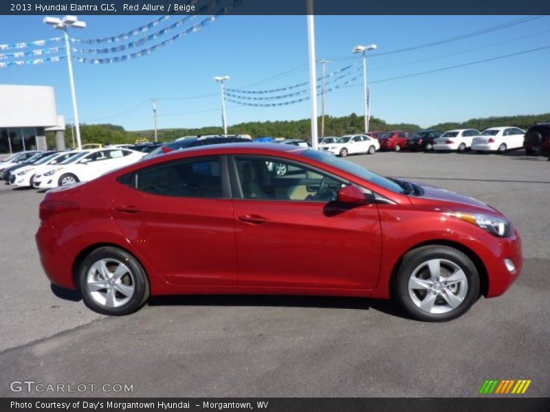 Red Allure / Beige 2013 Hyundai Elantra GLS