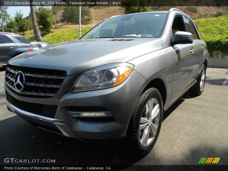 Palladium Silver Metallic / Black 2013 Mercedes-Benz ML 350 4Matic