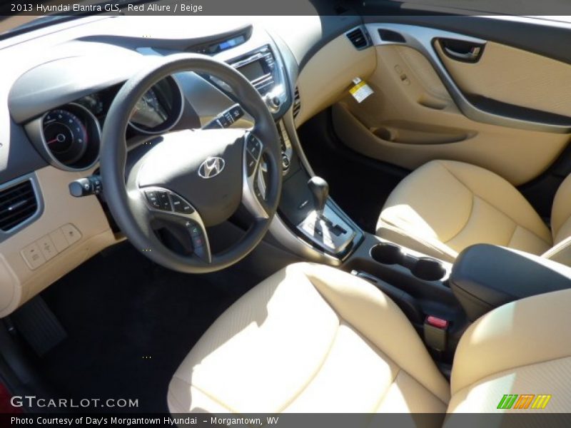 Red Allure / Beige 2013 Hyundai Elantra GLS