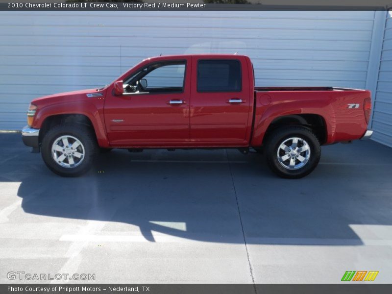 Victory Red / Medium Pewter 2010 Chevrolet Colorado LT Crew Cab