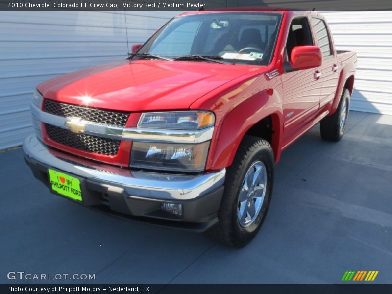 Victory Red / Medium Pewter 2010 Chevrolet Colorado LT Crew Cab