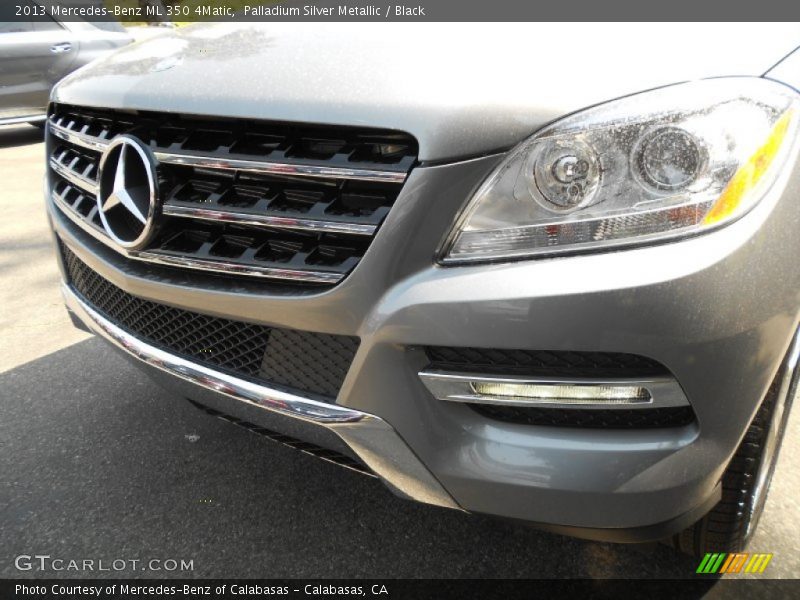 Palladium Silver Metallic / Black 2013 Mercedes-Benz ML 350 4Matic