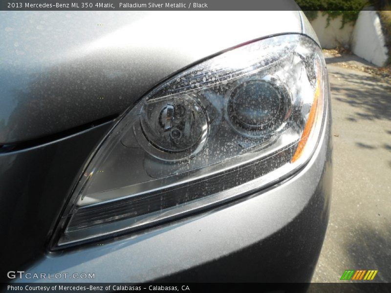 Palladium Silver Metallic / Black 2013 Mercedes-Benz ML 350 4Matic