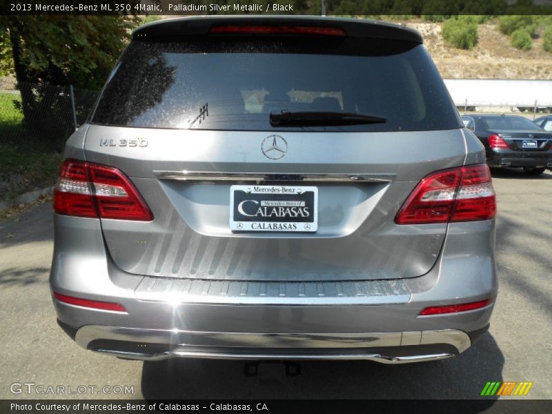 Palladium Silver Metallic / Black 2013 Mercedes-Benz ML 350 4Matic