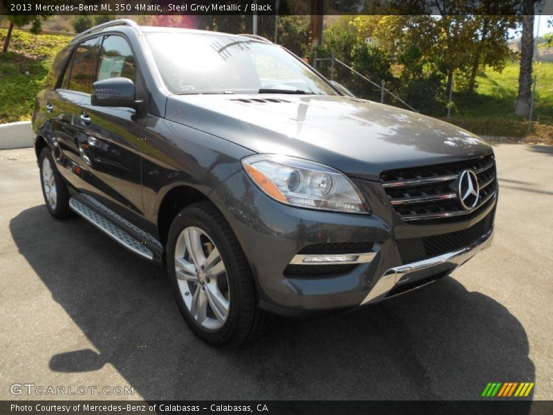 Steel Grey Metallic / Black 2013 Mercedes-Benz ML 350 4Matic