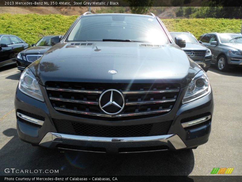 Steel Grey Metallic / Black 2013 Mercedes-Benz ML 350 4Matic