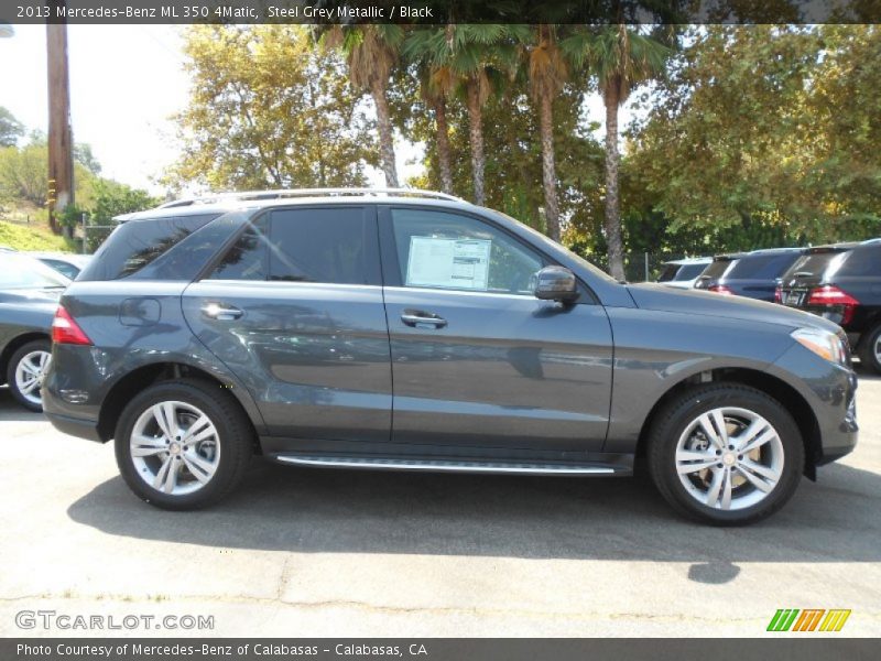 Steel Grey Metallic / Black 2013 Mercedes-Benz ML 350 4Matic