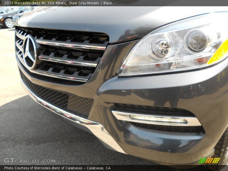 Steel Grey Metallic / Black 2013 Mercedes-Benz ML 350 4Matic