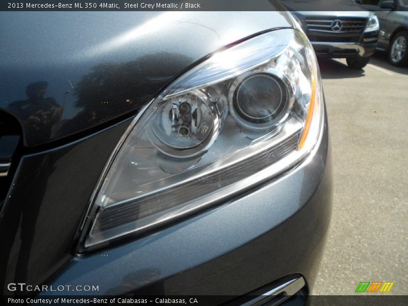 Steel Grey Metallic / Black 2013 Mercedes-Benz ML 350 4Matic