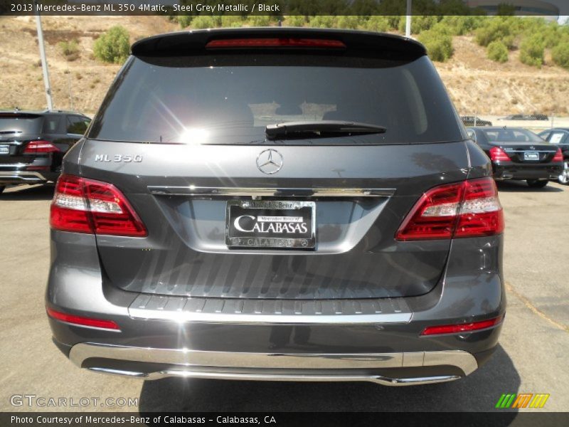 Steel Grey Metallic / Black 2013 Mercedes-Benz ML 350 4Matic