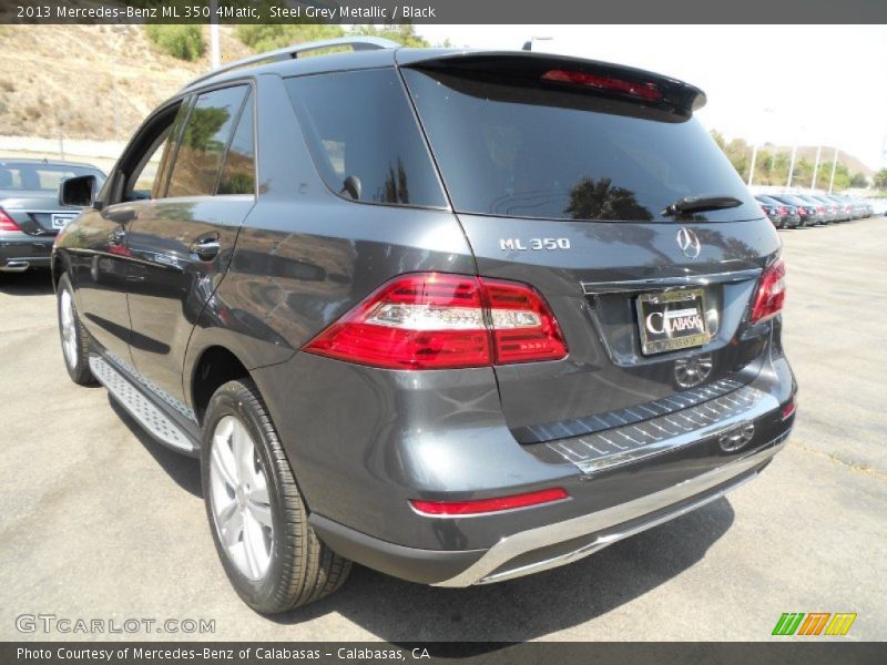 Steel Grey Metallic / Black 2013 Mercedes-Benz ML 350 4Matic