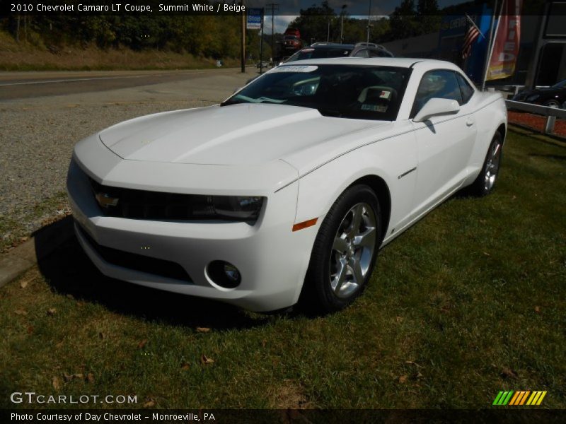 Summit White / Beige 2010 Chevrolet Camaro LT Coupe
