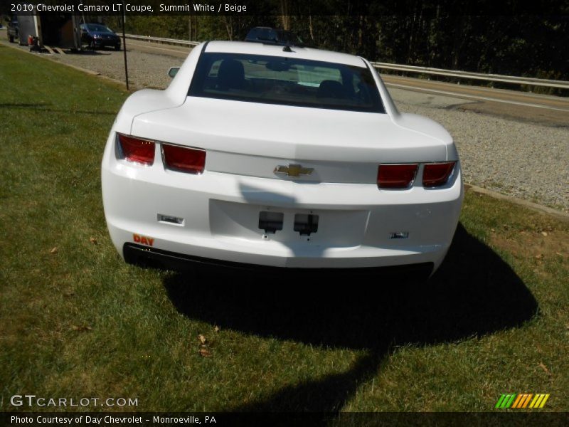 Summit White / Beige 2010 Chevrolet Camaro LT Coupe