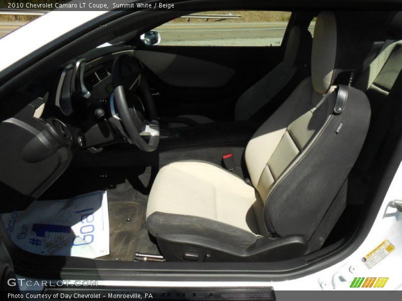 Summit White / Beige 2010 Chevrolet Camaro LT Coupe