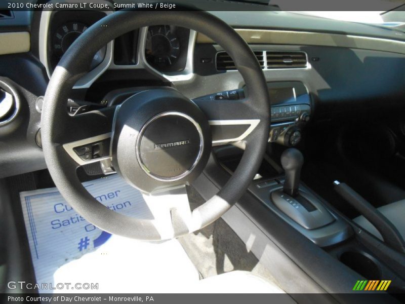 Summit White / Beige 2010 Chevrolet Camaro LT Coupe